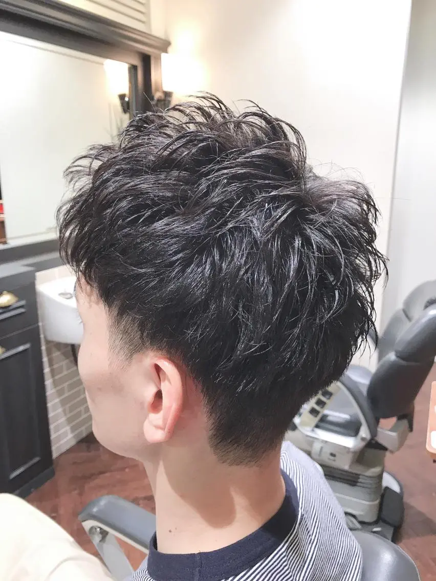 ショート パーマ カット パーマ アザマ　ヤスカツ _rosso 川口のヘアスタイル