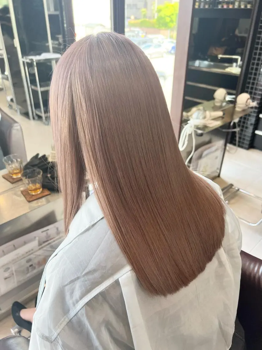 ロング 髪質改善 トリートメント 南 妃那のヘアスタイル