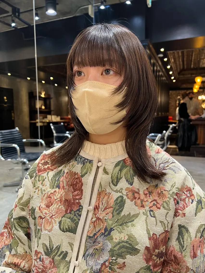 ミディアム カラー 圧倒的デザイン力 店長🎨RENAのヘアスタイル