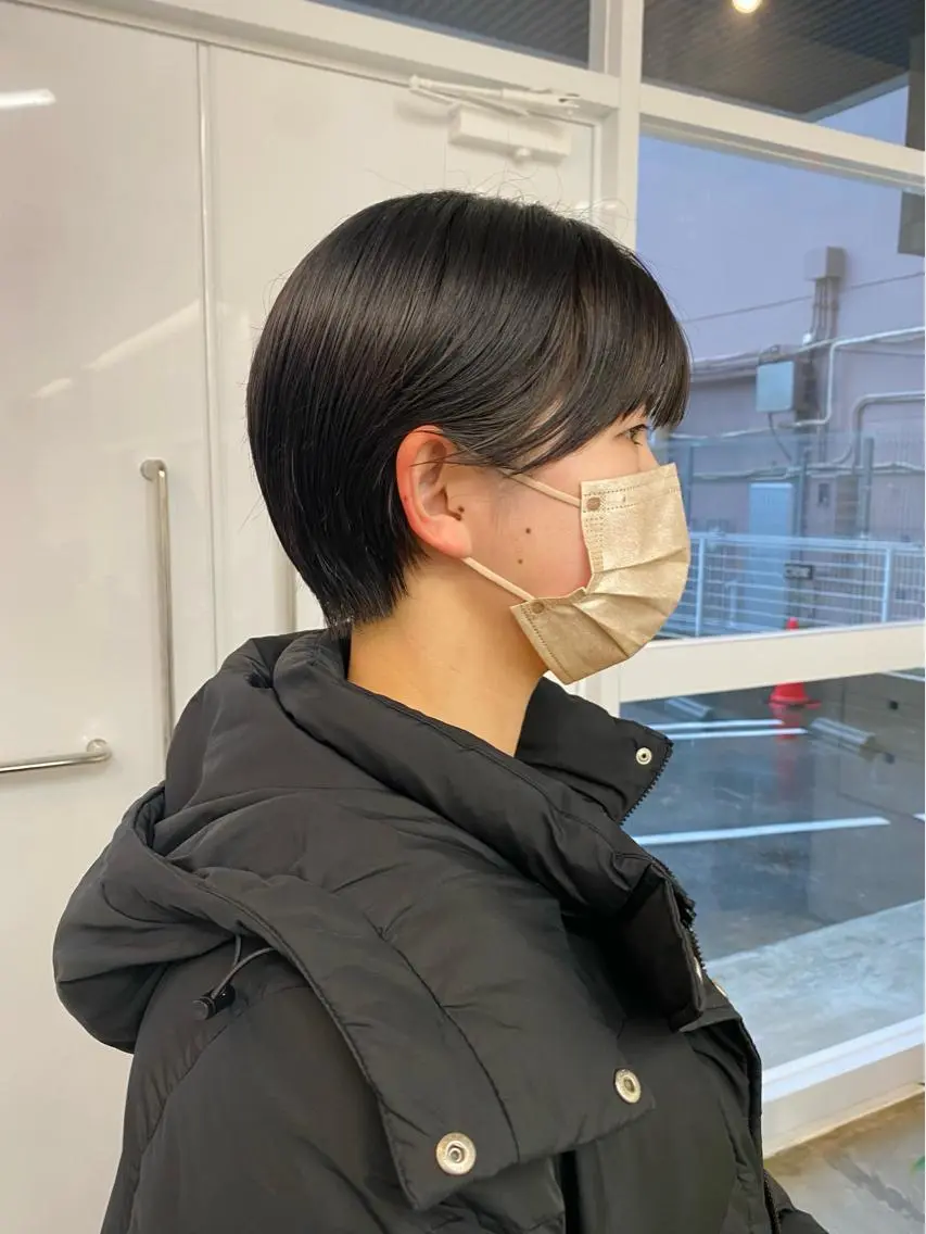 ショート ショートヘア サトウ リョウのヘアスタイル