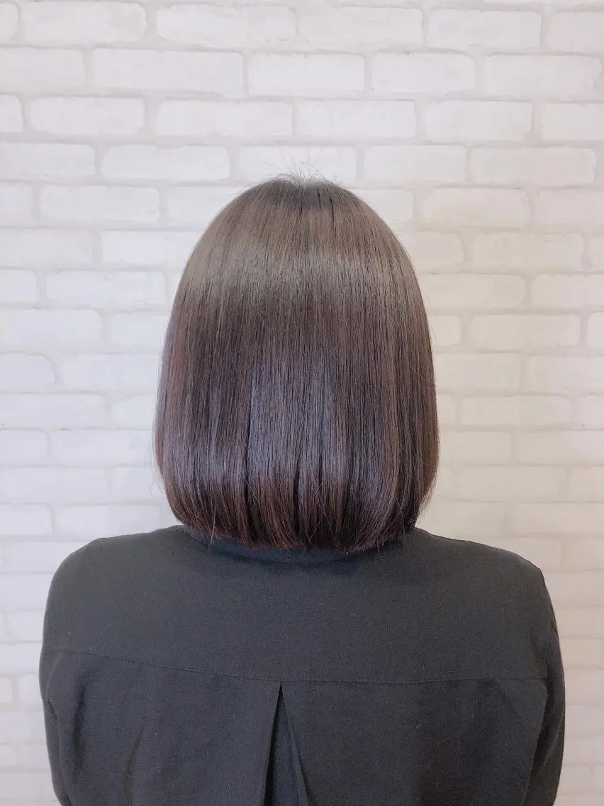 ミディアム ケアカラー 髪質改善 トリートメント ミヤザキ タクトのヘアスタイル
