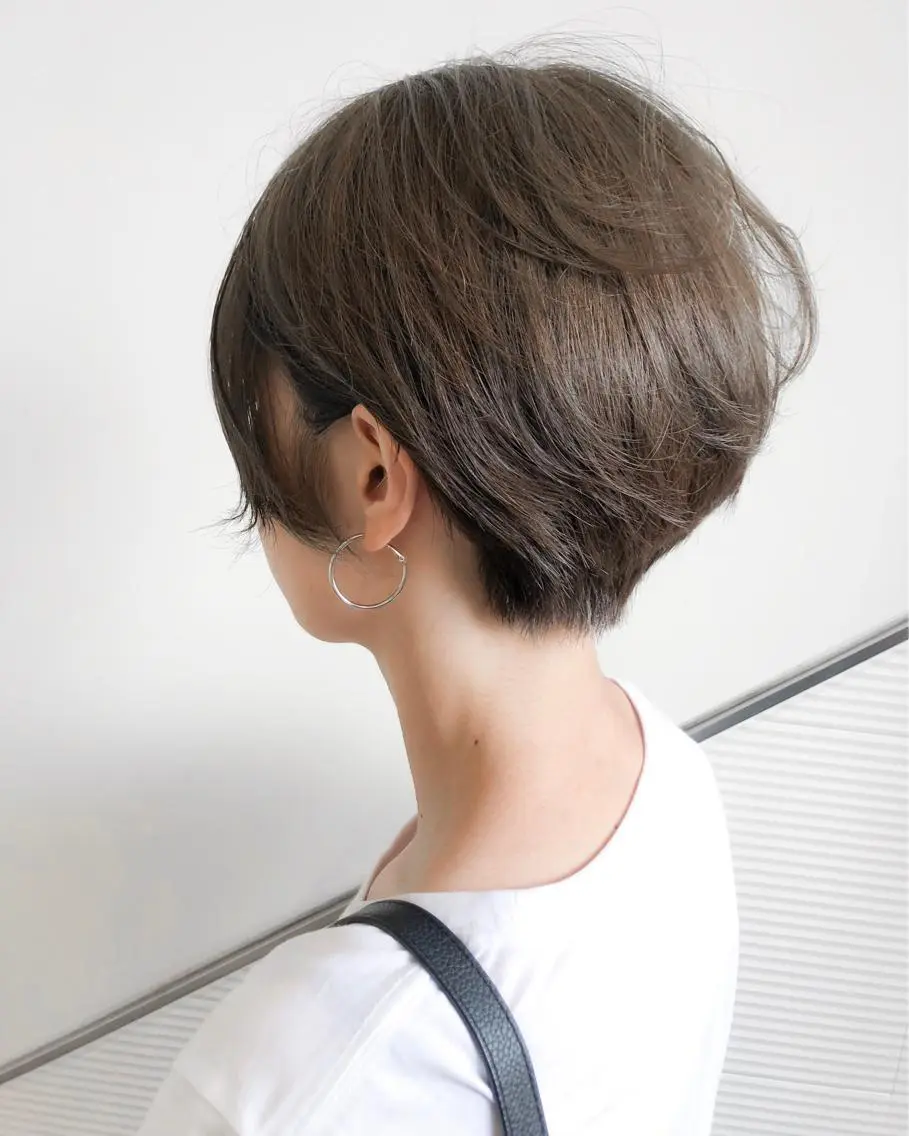 ショート ハンサムショート アッシュ ショートヘア ダメージレスサロン✨ kayo🌱のヘアスタイル