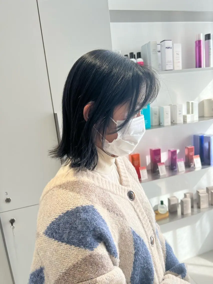 ミディアム カラー 顔まわりレイヤー レイヤーカット 🦄Rena 🦄のヘアスタイル