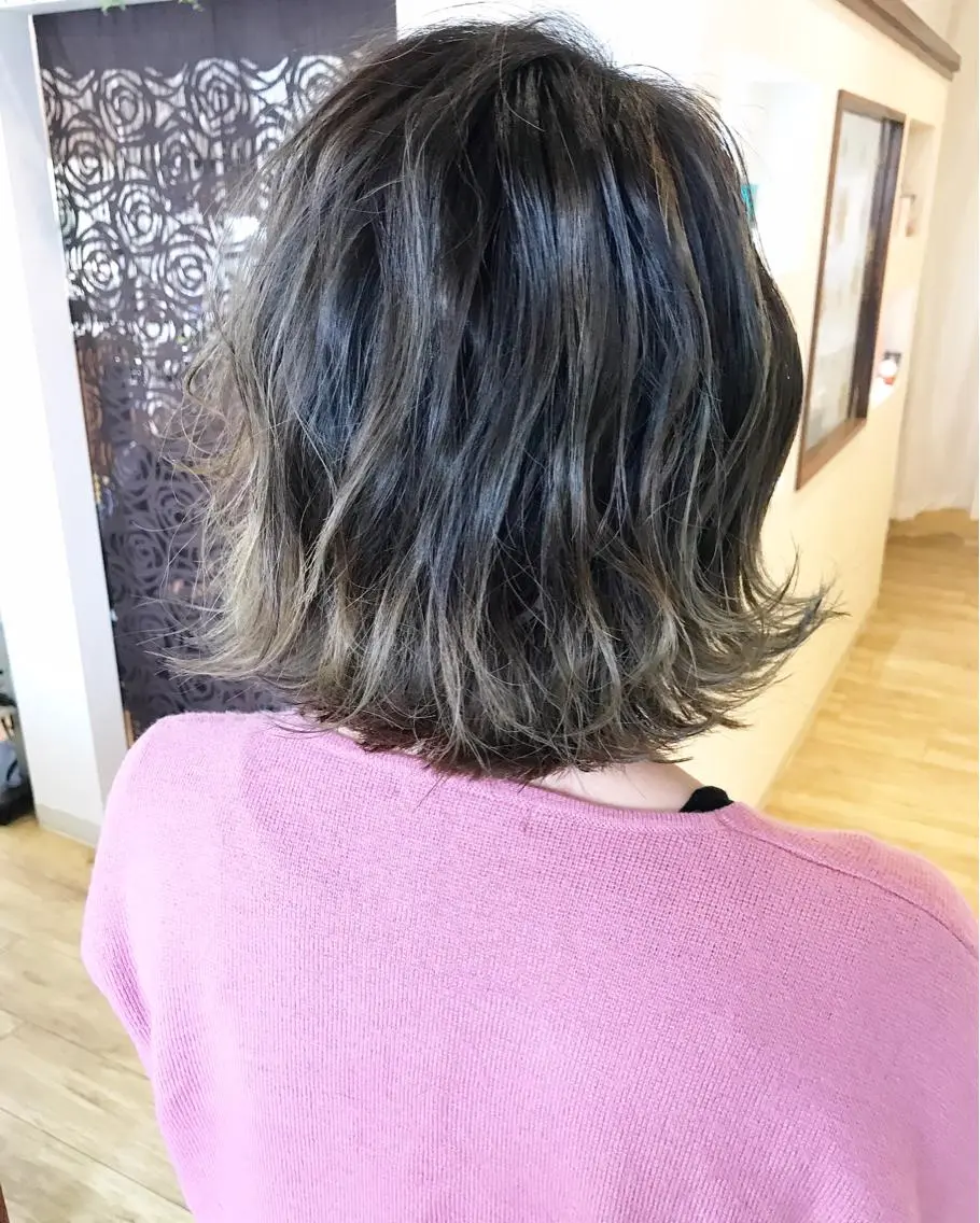 ショート カラー グラデーションカラー カット ヘアカラー トリートメント grand juteのヘアスタイル