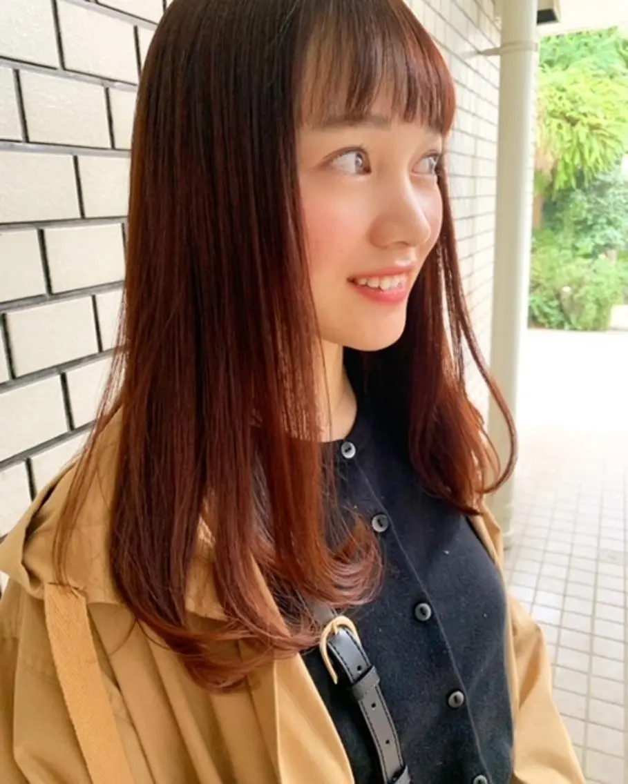 ロング カラー ブラウンカラー HARUKA ⭐️モデル募集中⭐️のヘアスタイル