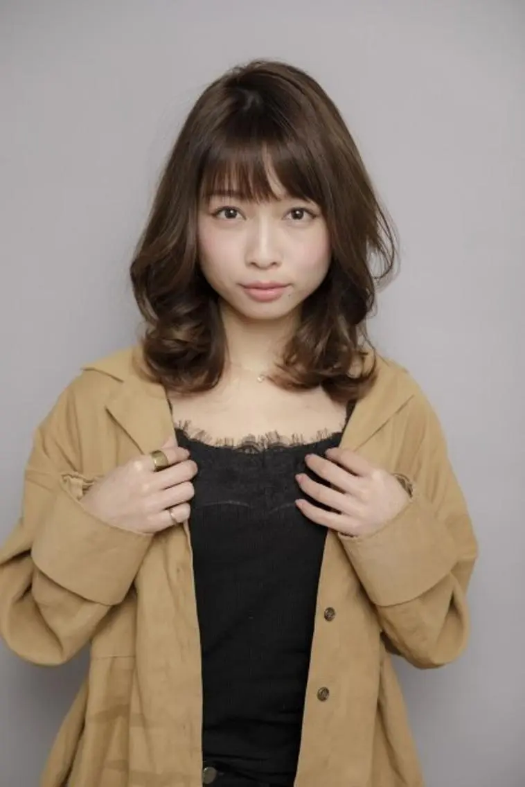 ミディアム カラー カット ヘアカラー トリートメント 似合わせカット 銀座/アライ カズヤのヘアスタイル