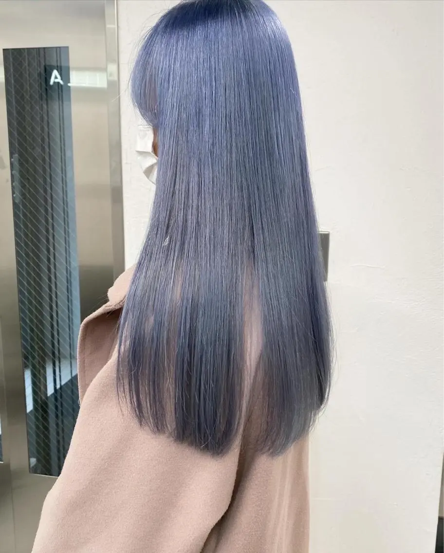 ロング カラー カット ヘアカラー トリートメント 🧸艶々韓国ヘア 🧁mizunaのヘアスタイル