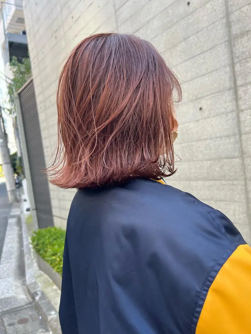 ショート カラー ボブレイヤー ボブ レイヤーカット 【完全マンツー 恵比寿】佐藤 翔のヘアスタイル