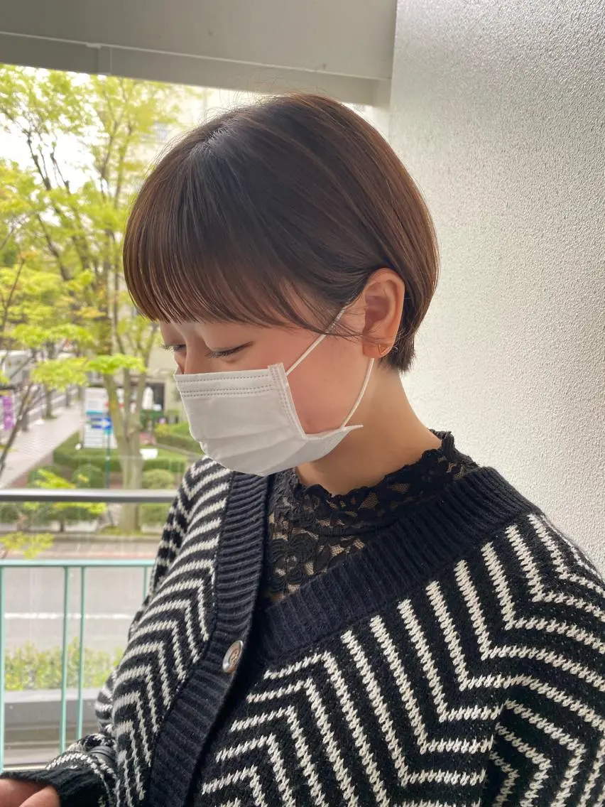 ショート ショートヘア LUVISM新潟🎀 透明感カラー/ミユのヘアスタイル