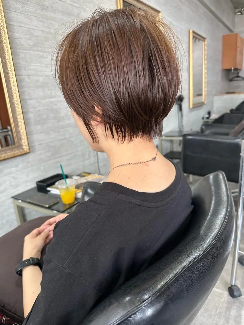 ショート カラー ショートヘア カット ヘアカラー ショート/レイヤー /札幌/小山内のヘアスタイル
