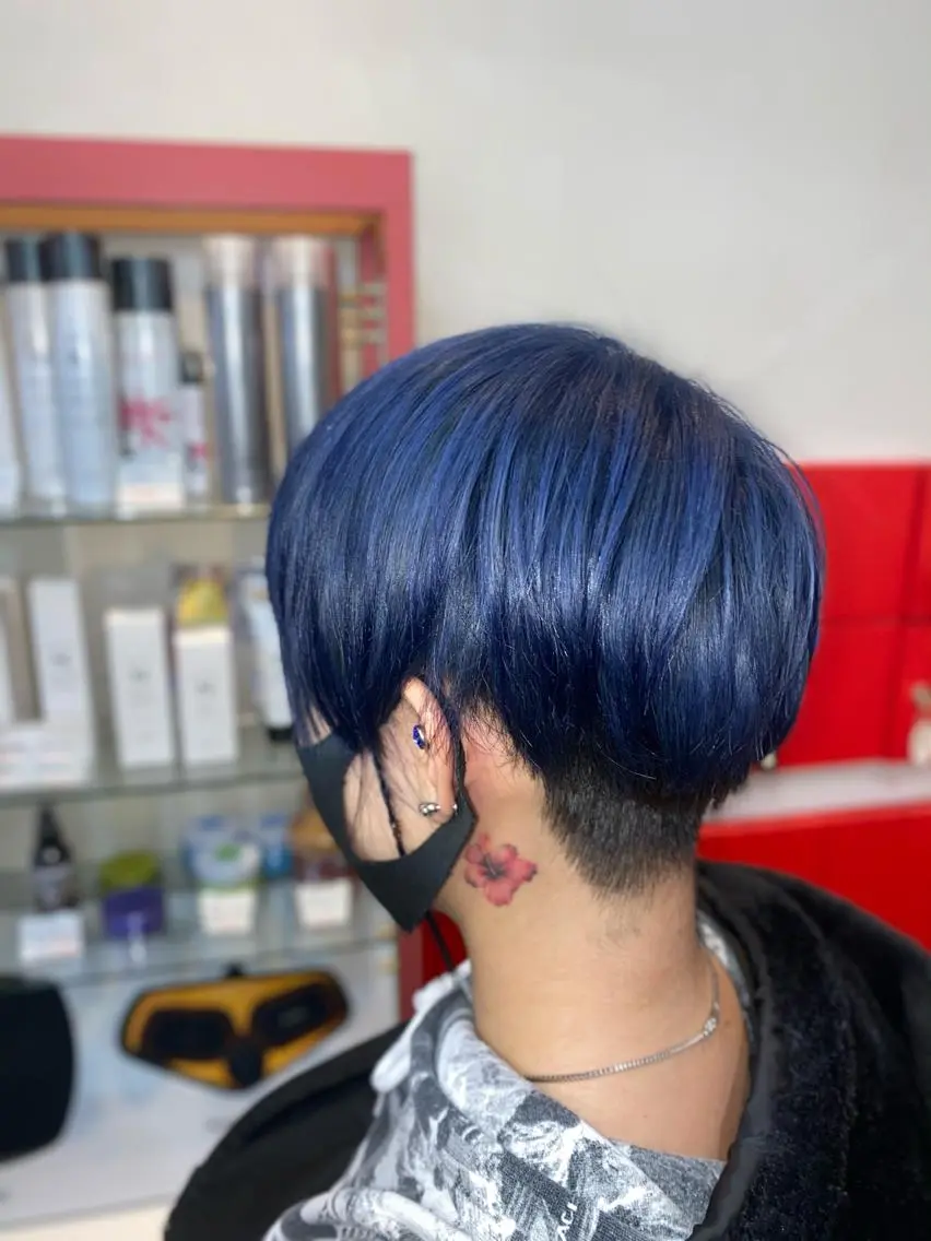 ショート ヘアカラー ゆぴ☾‪/推しカラー /ハイトーンのヘアスタイル
