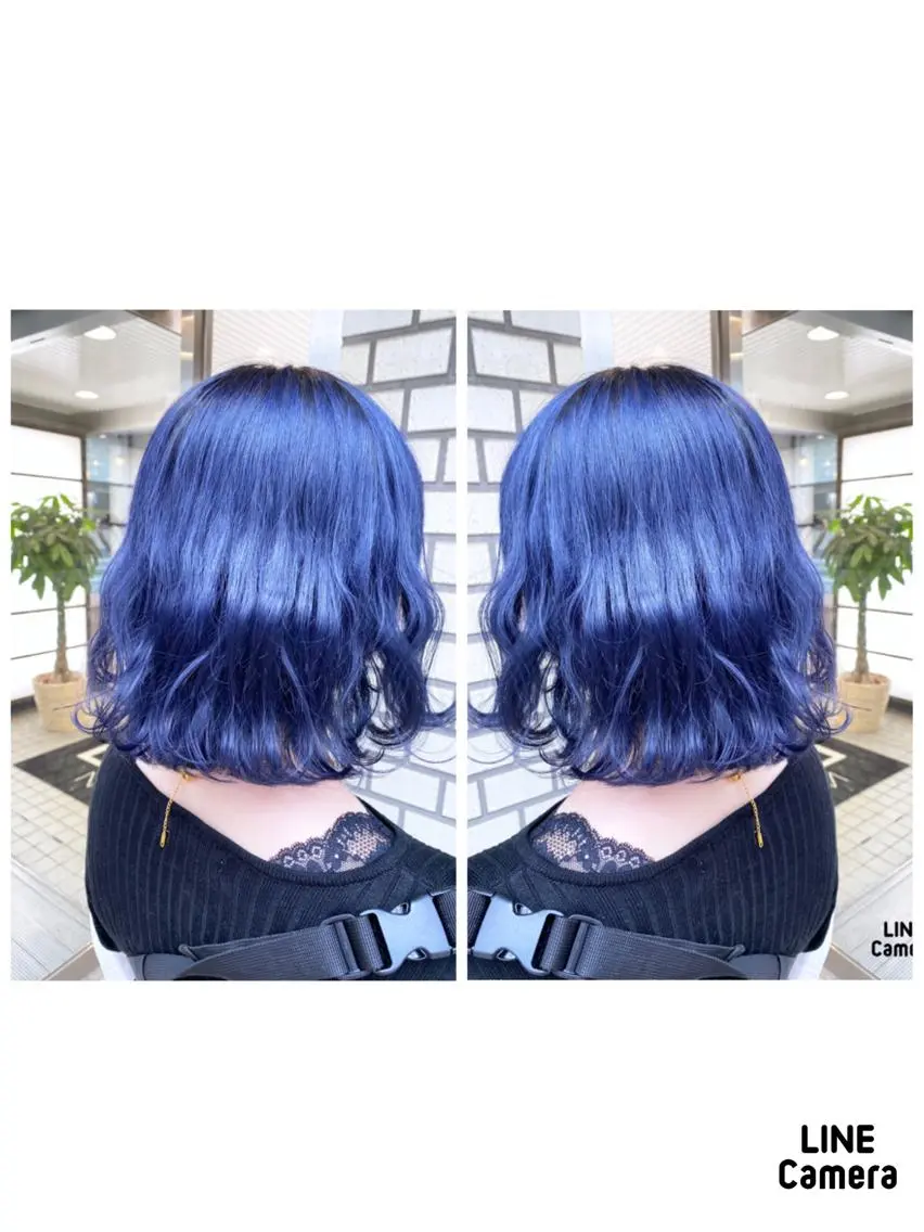 ミディアム カラー ブルーカラー ブルーラベンダー ラベンダーカラー ヘアカラー ブリーチ/髪質改善 🍀MASAKiのヘアスタイル