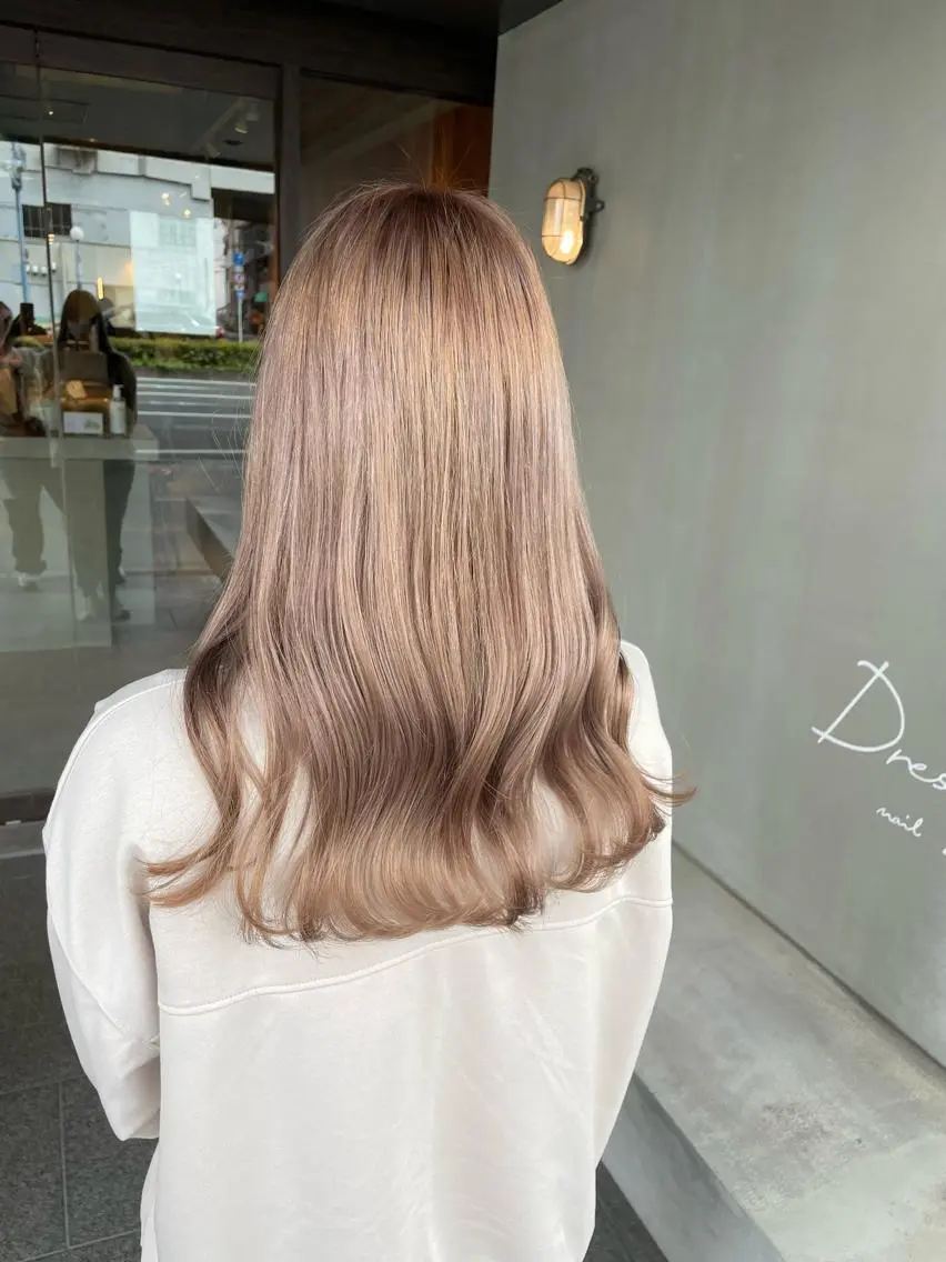 ロング カラー メンズ ヘアカラー トリートメント ハイトーンカラー♡ yuのヘアスタイル