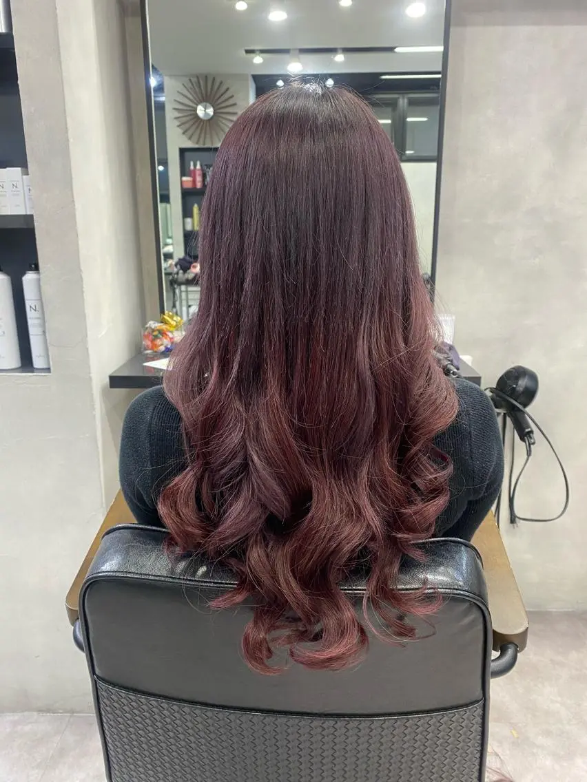 セミロング カラー ヘアアレンジ FAAM Tsuneのヘアスタイル