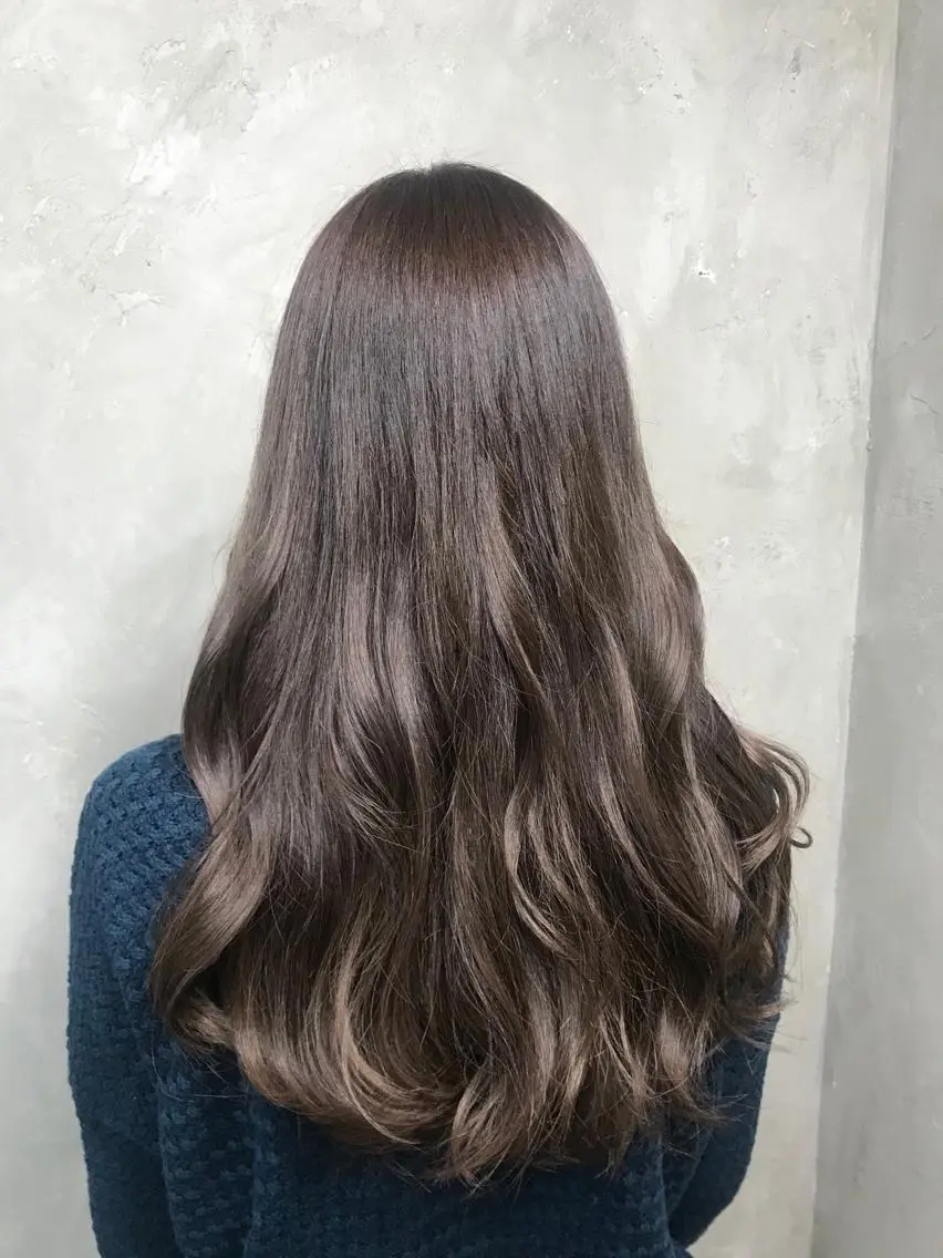 ロング カラー パーマ ベージュカラー ハイライトカラー ハイライト 🌈髪質改善💕 縮毛矯正✨青木まで✨のヘアスタイル
