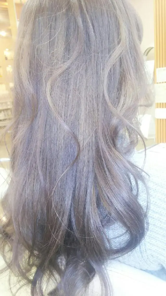 ロング カラー アッシュ 透明感カラー ピンクカラー ピンクアッシュ 脇田 雄大のヘアスタイル