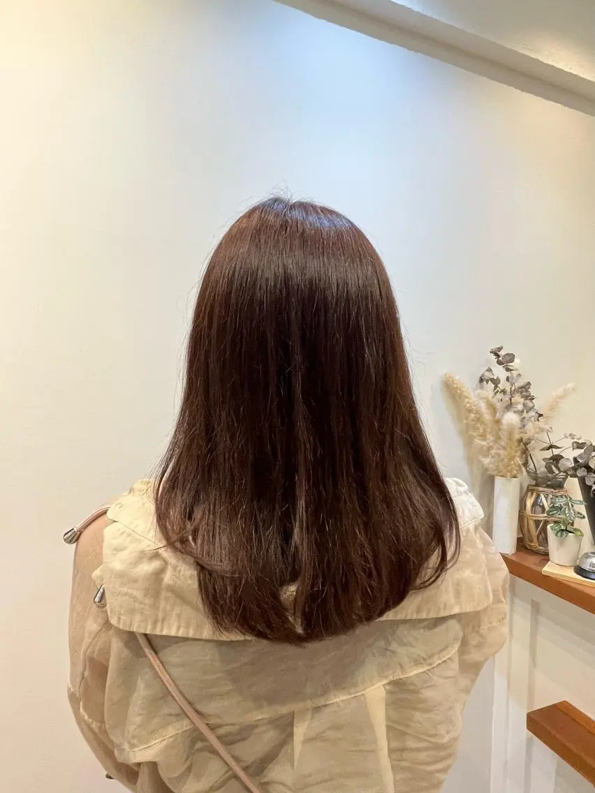 セミロング カラー パーマ ヘアアレンジ メンズ キッズ ネイル マツエク・マツパ アイブロウ メンズバレイヤージュ メンズブリーチ メンズハイライト メンズインナーカラー メンズウルフカット HIROKO / 透明感暖色カラー🎀のヘアスタイル