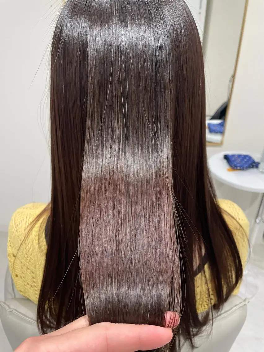 ロング 髪質改善 トリートメント Yu シールエクステのヘアスタイル