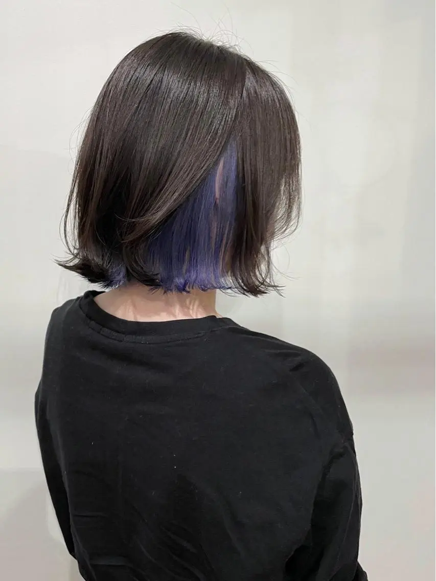 カラー white.梅田 デザインカラー🦄のヘアスタイル