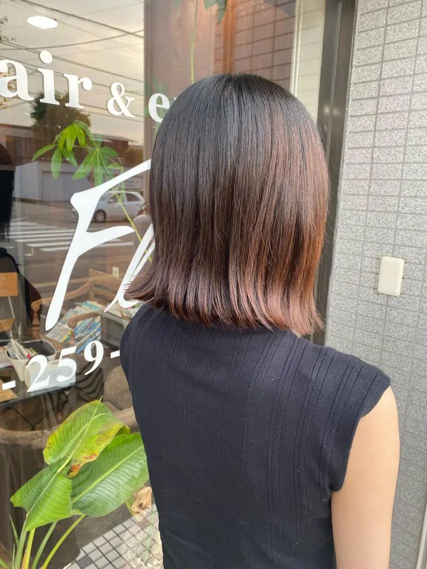 ミディアム 立野 希沙のヘアスタイル