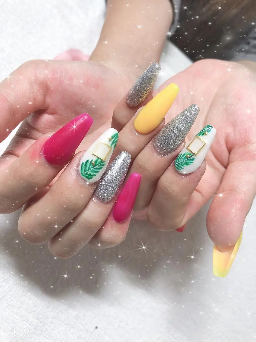 セミロング ネイル アートネイル ハンドネイル 《LB》ラブリエ Nail&eyeのマツエク・マツパデザイン