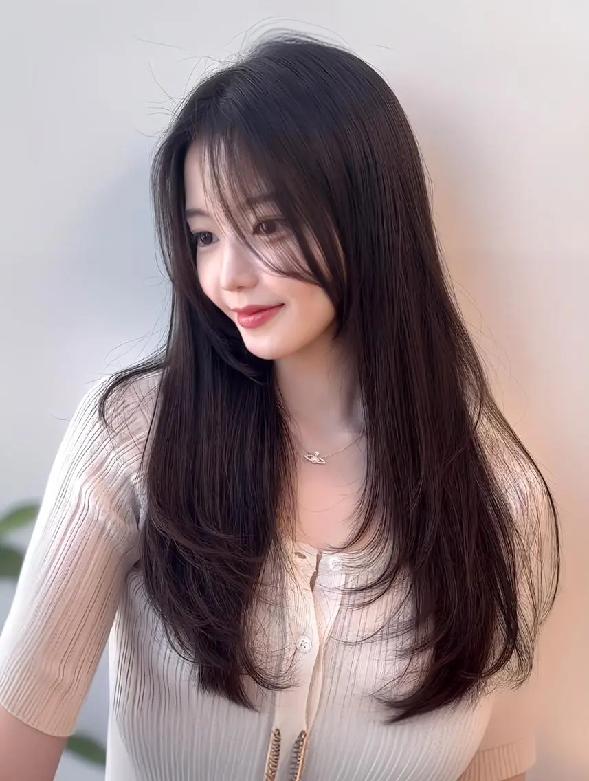 カラー ロング むら 結菜のヘアスタイル