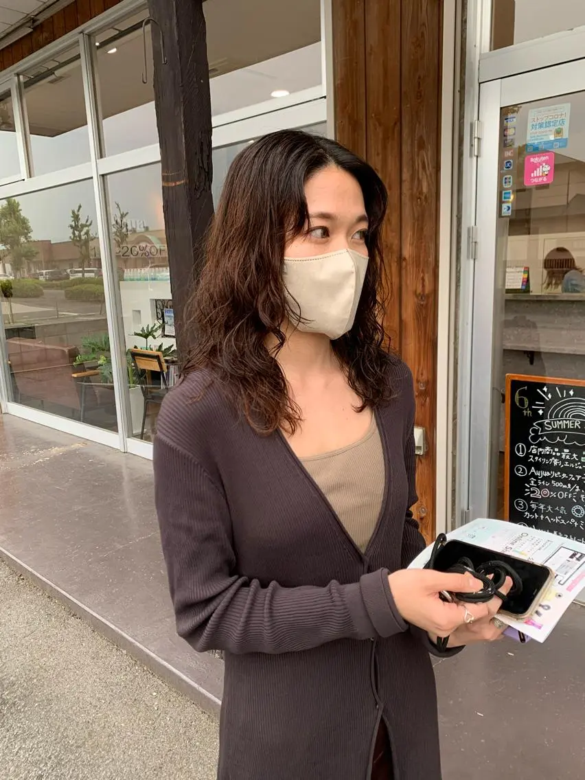 セミロング くせ毛 カット ヘアカラー トリートメント お悩み、似合わせ提案 将真のヘアスタイル