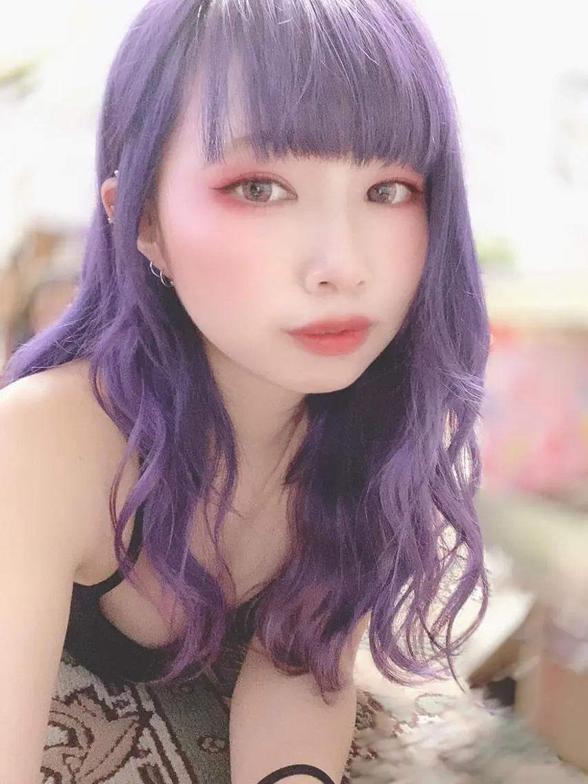 セミロング カラー ブリーチ ヘアカラー ヘアセット 韓国ヘア🤍髪質改善 🇰🇷AKANEのヘアスタイル