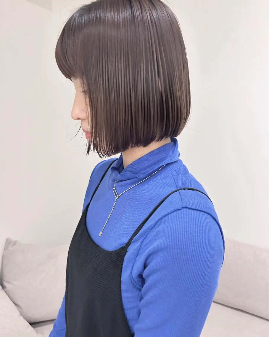 ミディアム ボブ 💛🤍U too e’s /店長🧸のヘアスタイル