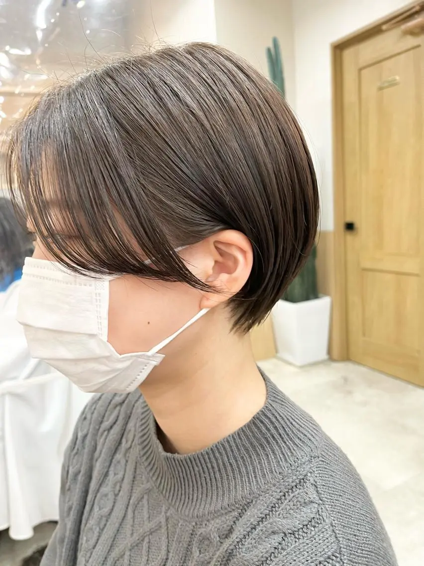ショート カラー パーマ ヘアアレンジ ✨艶髪✨ 奈須晴香のヘアスタイル