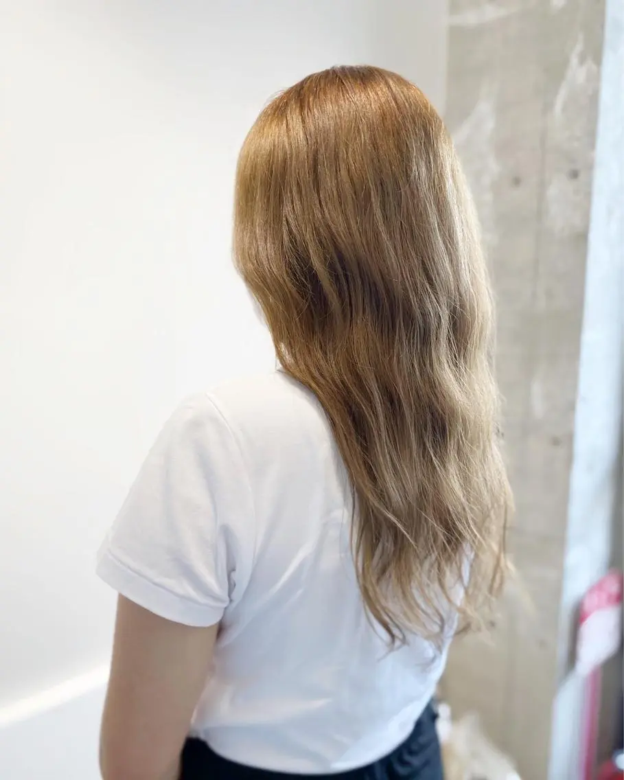 カラー ベージュカラー ヘアカラー トリートメント NUMBER 天王寺YUYAのヘアスタイル