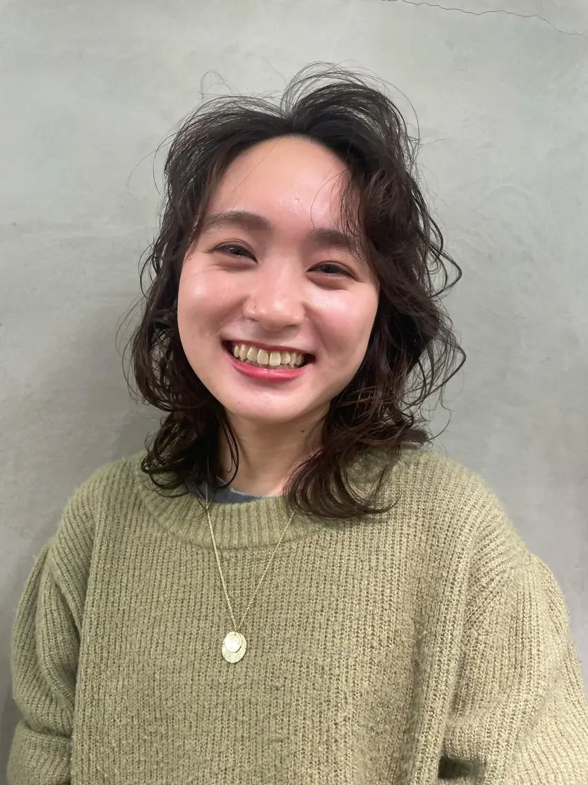 ミディアム 🍃○岡 |  Maruokaのヘアスタイル