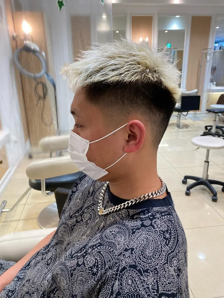 ショート カラー メンズ カット ヘアカラー メンズ特化型美容師 栗山勇人のヘアスタイル