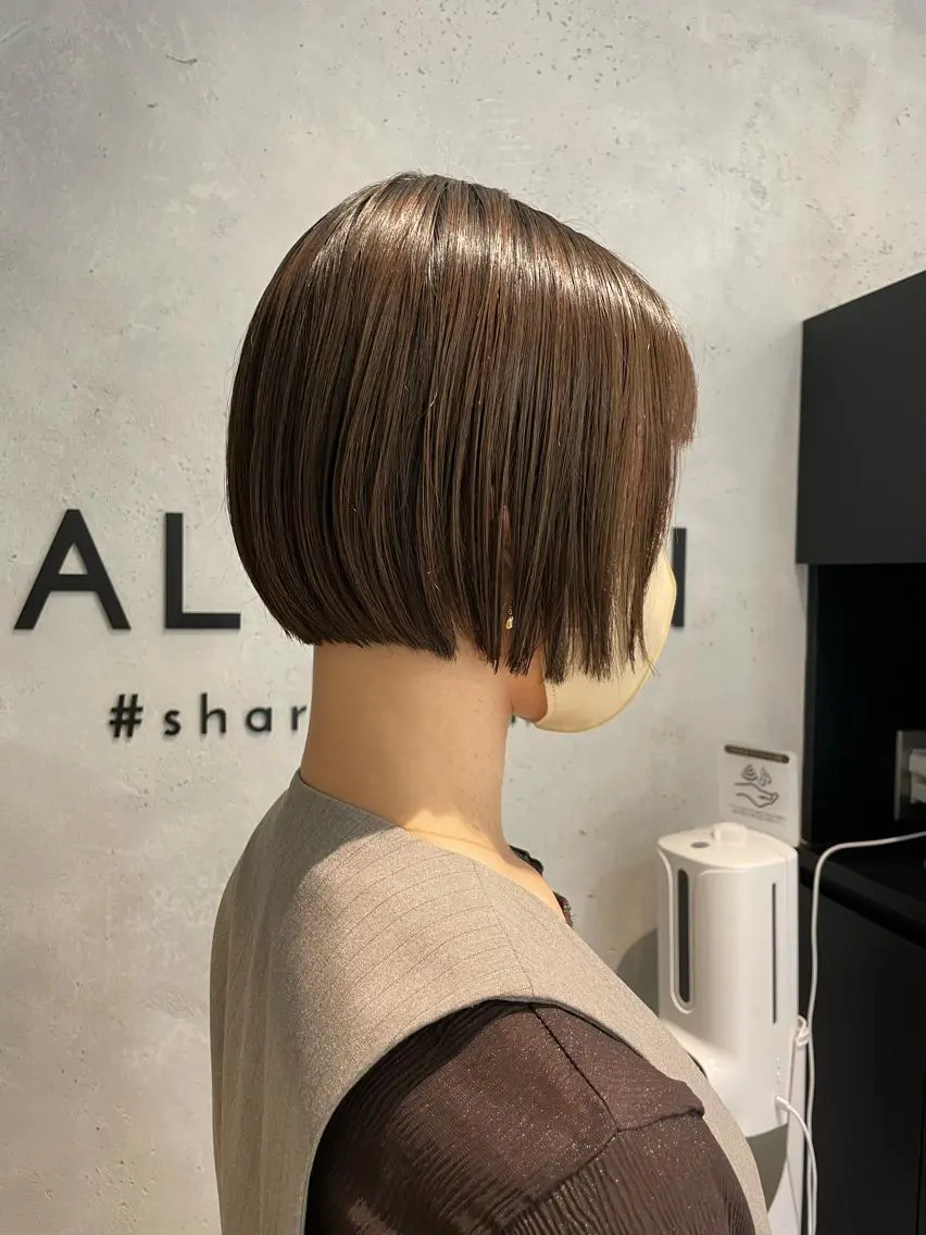 ショート ボブ カット トリートメント ヘアセット メンズ特化 パーマ/オザワのヘアスタイル