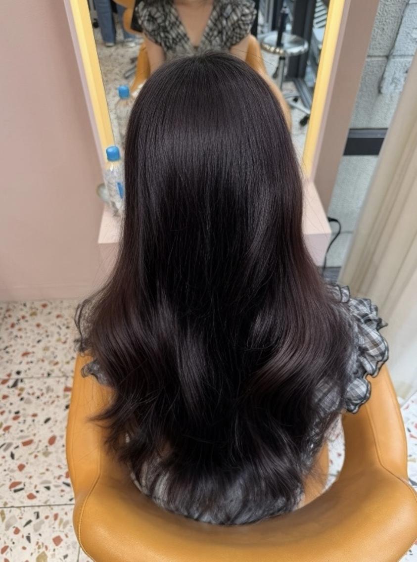 ロング カラー ベージュカラー ブリーチ ブラウンカラー 透明感カラー グレージュ ヘアカラー トリートメント 透明感/渋谷 KEITOのヘアスタイル