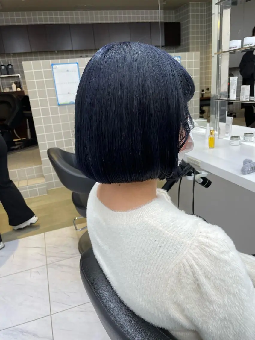 ミディアム カラー パーマ ヘアアレンジ メンズ キッズ ネイル マツエク・マツパ アイブロウ 🦋縮毛/韓国レイヤ ー/透明感カラー🦋のヘアスタイル