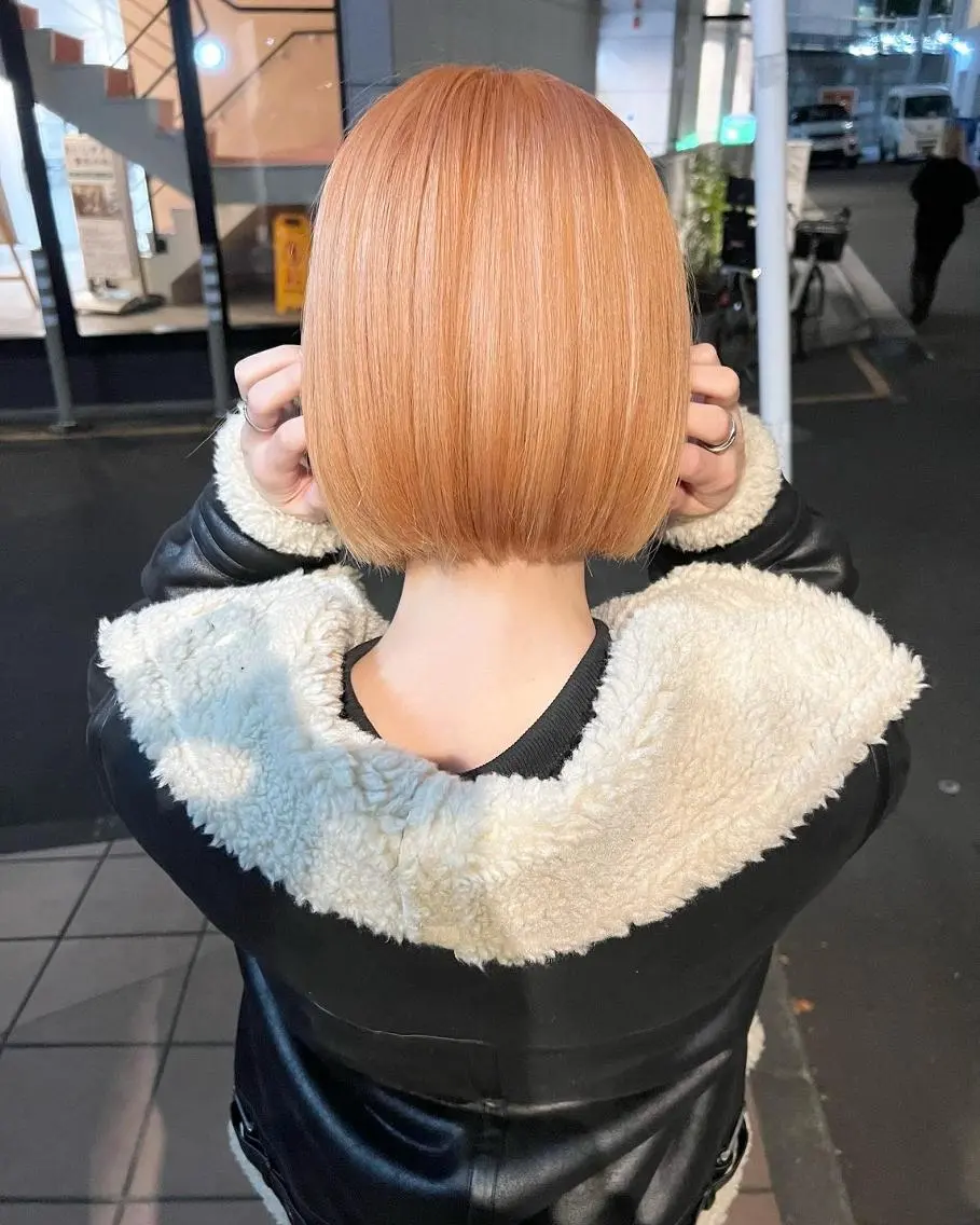 ショート カラー オレンジ ショートヘア 似合わせカラー🎀 𝑲𝒂𝒏𝒐𝒏のヘアスタイル