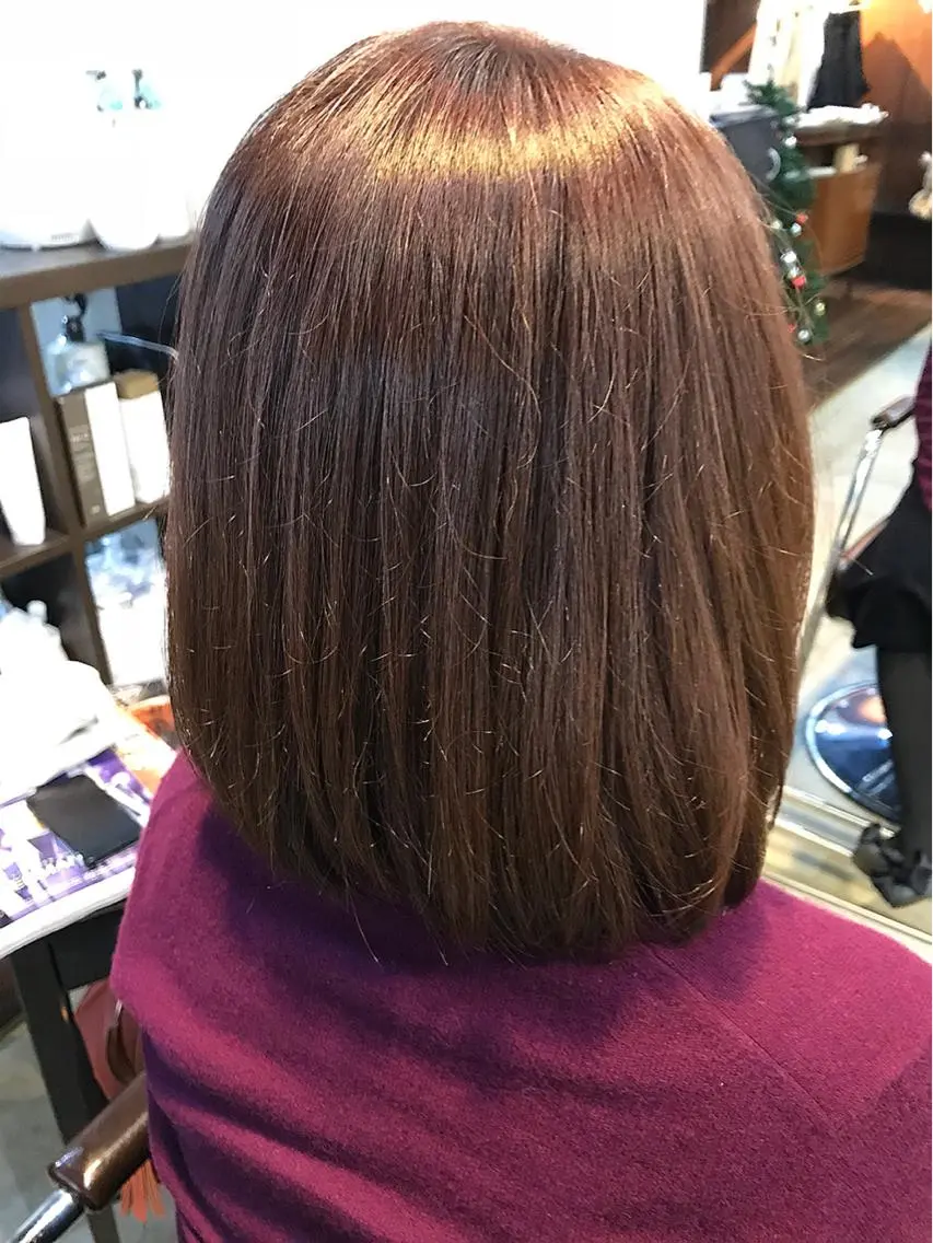 ミディアム カラー メンズカットパーマ 似合わせカット　小林のヘアスタイル
