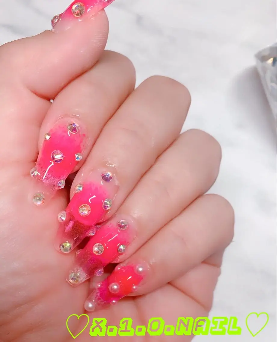 ネイル アニマル柄 アートネイル ニュアンスネイル ネイルチップ ハンドネイル x.1.0.nail ♡Cのネイルデザイン
