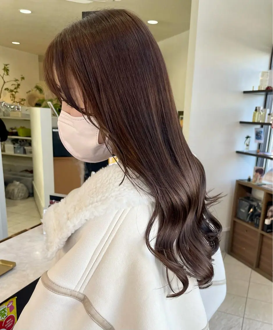 ロング カラー カット ヘアカラー トリートメント コレットヘアー 田中アヤノのヘアスタイル