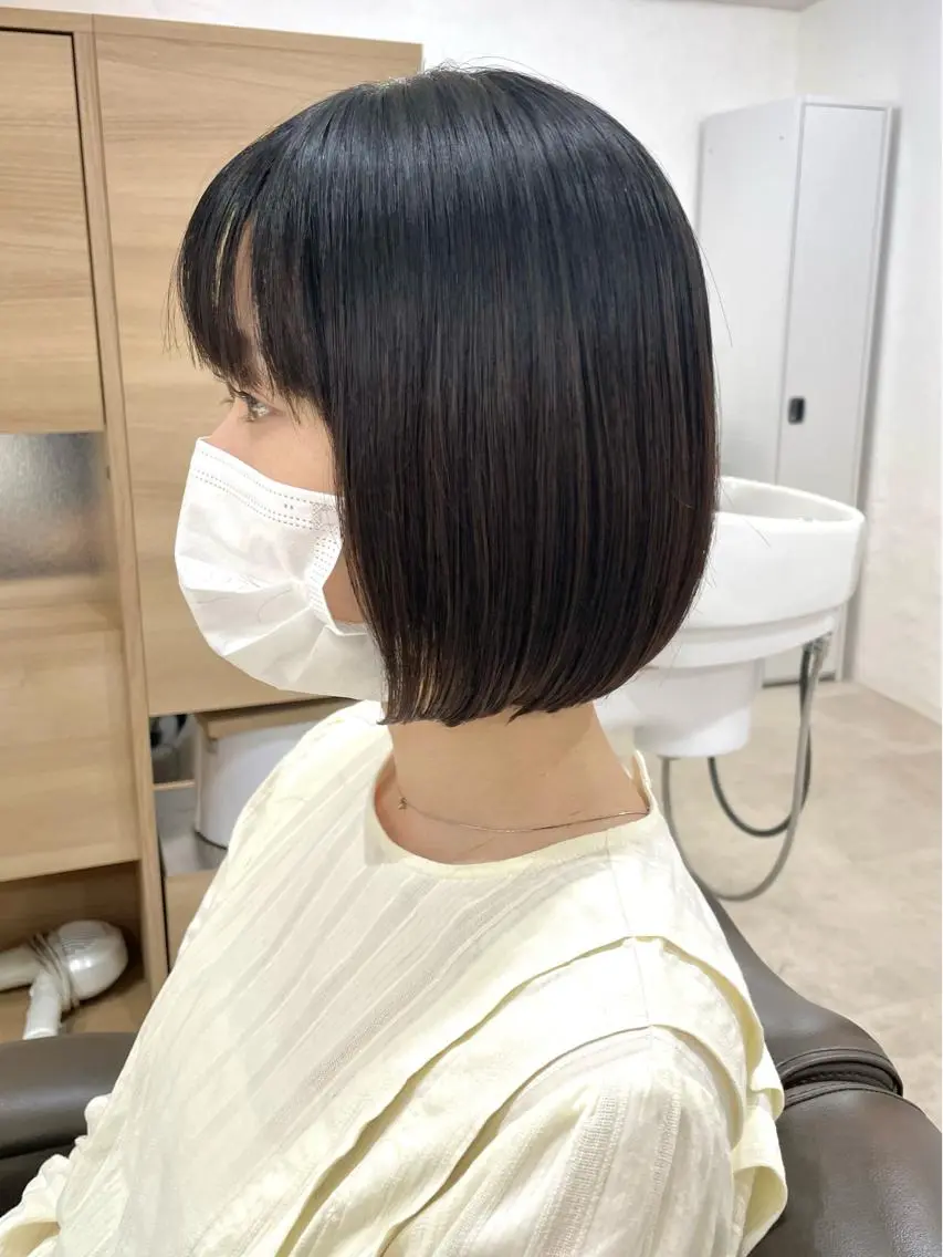 ショート カラー 髪質改善 縮毛矯正/ レイヤー/銀座/本木のヘアスタイル
