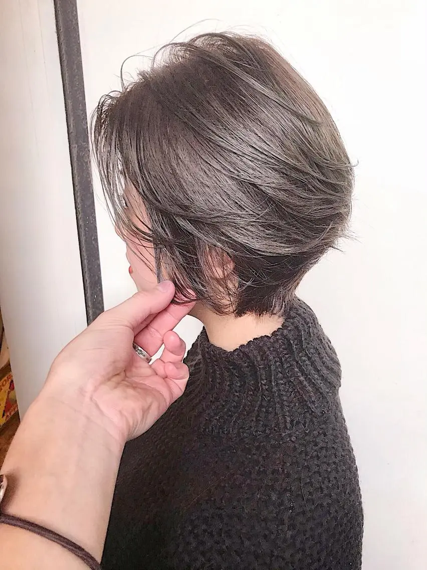 ショート カラー ヘアアレンジ WATARU🔥／ 外国人風ハイライトのヘアスタイル