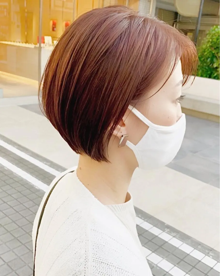 ショート カラー 大人女性ショート専門 tomodaのヘアスタイル