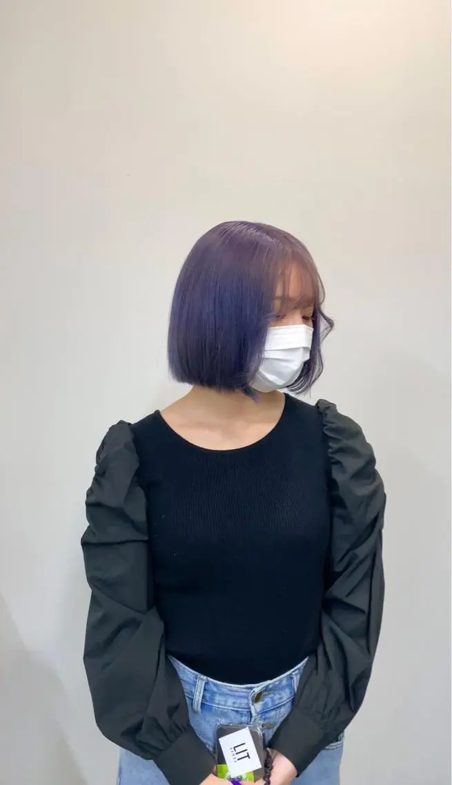 ショート カラー ブリーチ デザインカラー ハイトーンカラー 似合わせカット ウルフカット 韓国ヘア/レイヤー Lily Wongのヘアスタイル