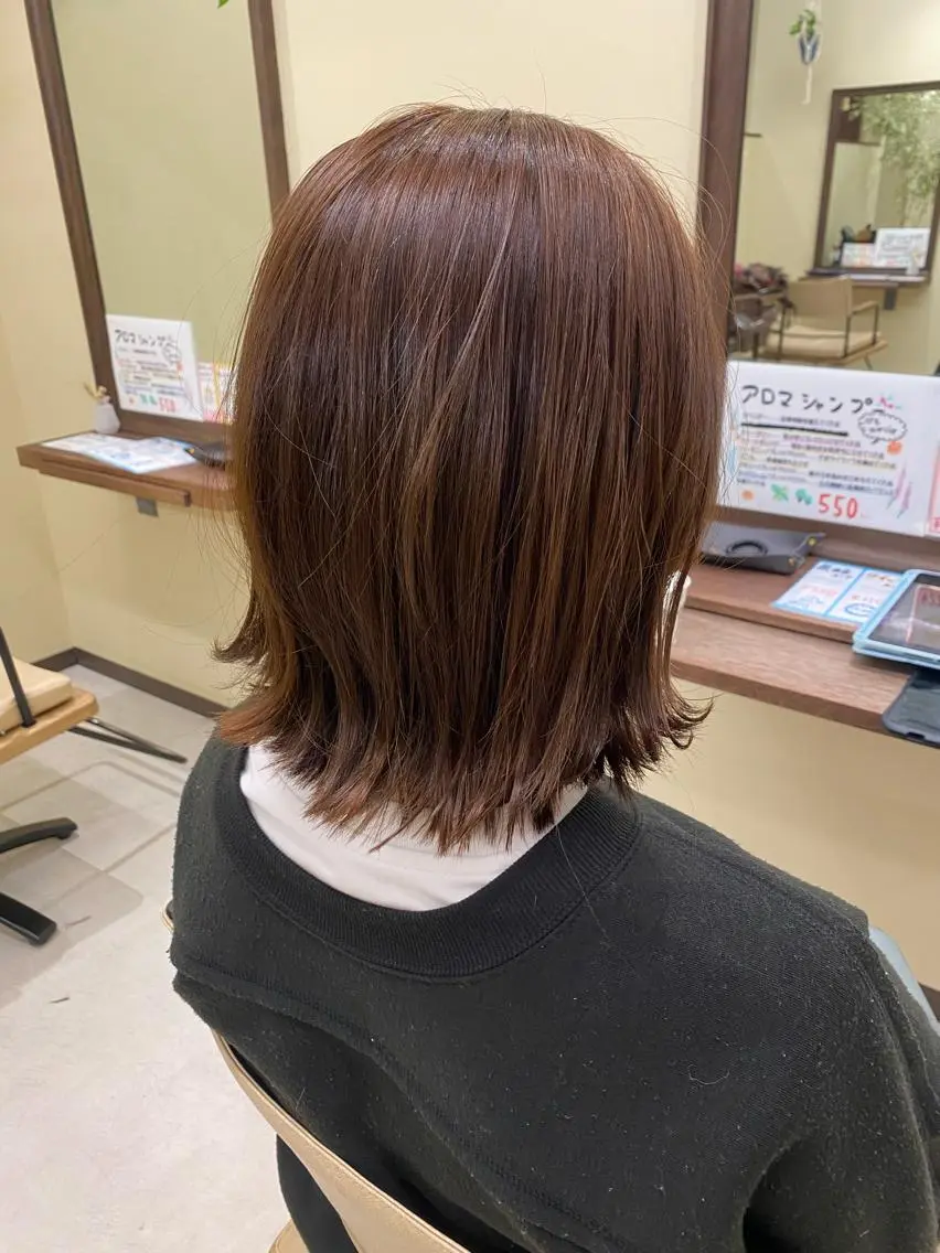 ミディアム カット ヘアカラー 眞島 昭吾のヘアスタイル