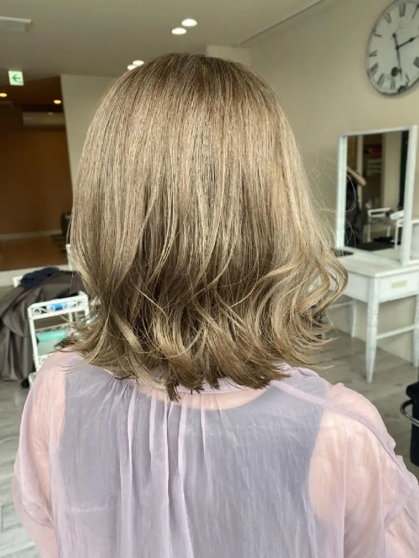 ミディアム カット ヘアカラー APPEL / fujiiのヘアスタイル