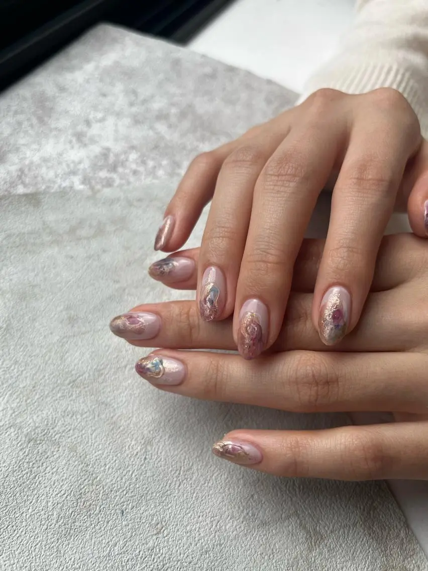 ネイル アートネイル 持ち込み スカルプネイル 小川 奈々花のネイルデザイン