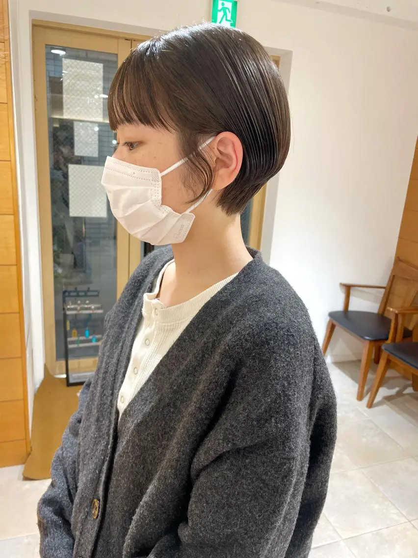 ショート カラー カット ヘアカラー トリートメント 齋藤 咲のヘアスタイル