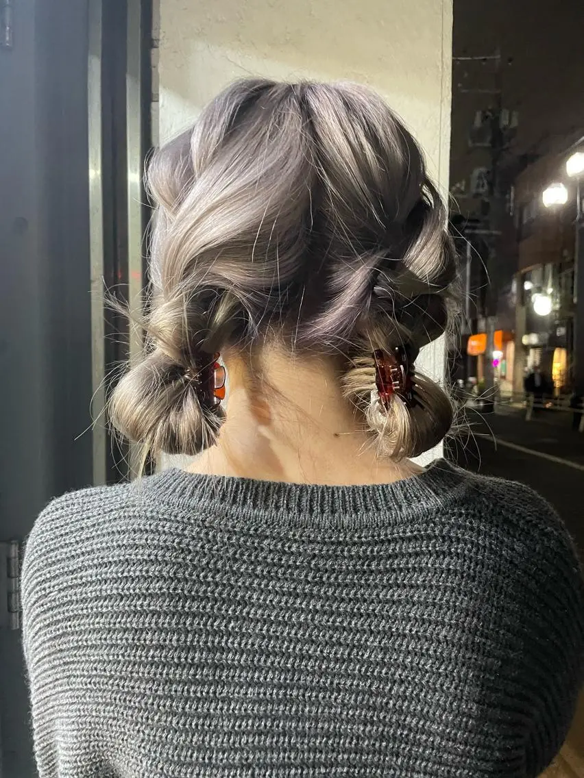 ミディアム ヘアカラー KYOKA .のヘアスタイル