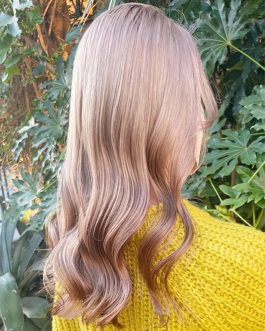 ロング カラー ヘアアレンジ AiM エイム　韓国レイヤーのヘアスタイル